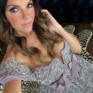 For Love And Lemons Lavender Lace Mini Dress